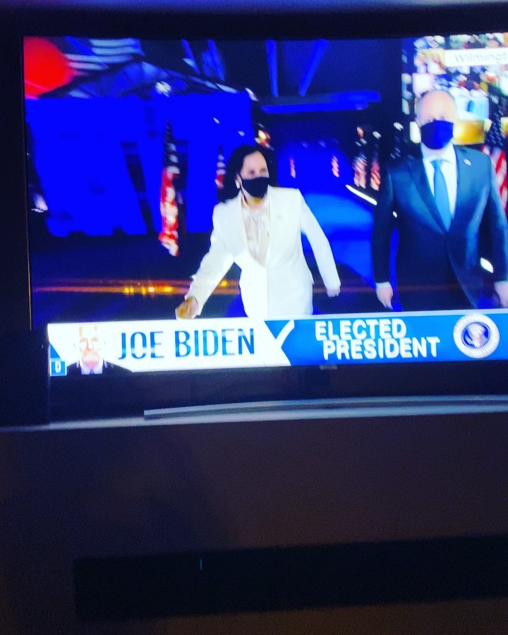 I can’t stop crying . Thank you thank you thank you @joebiden @kamalaharris  Lov...