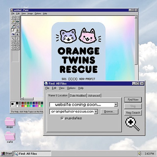 we are so happy, proud and excited our site comin soon  follow @orangetwinsrescu...