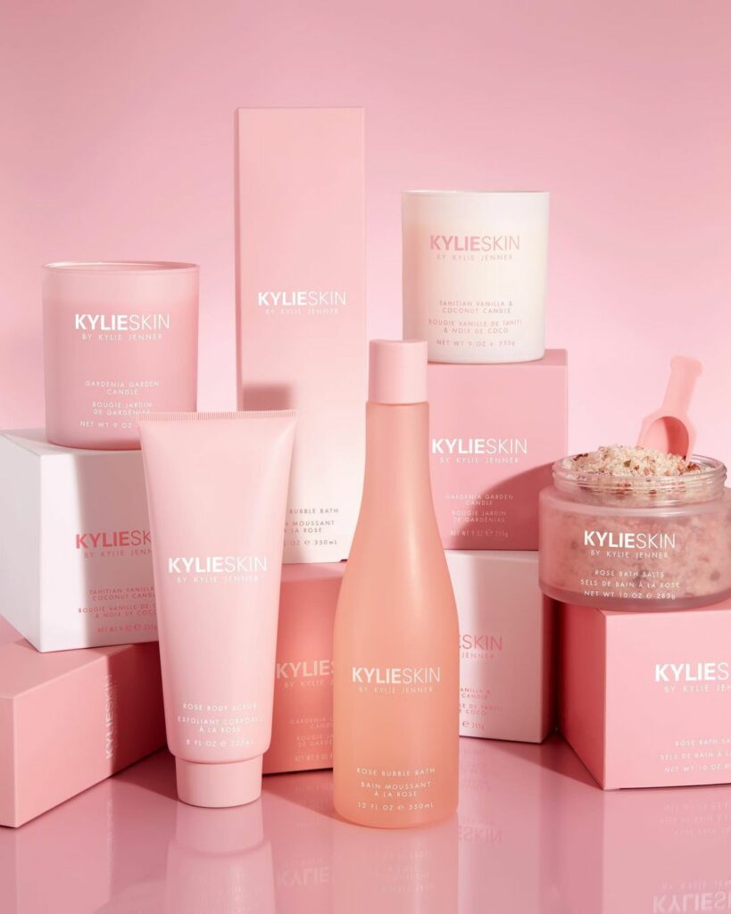 we are LIVE!! my limited edition Rose Bath Collection just launched at KylieSkin...