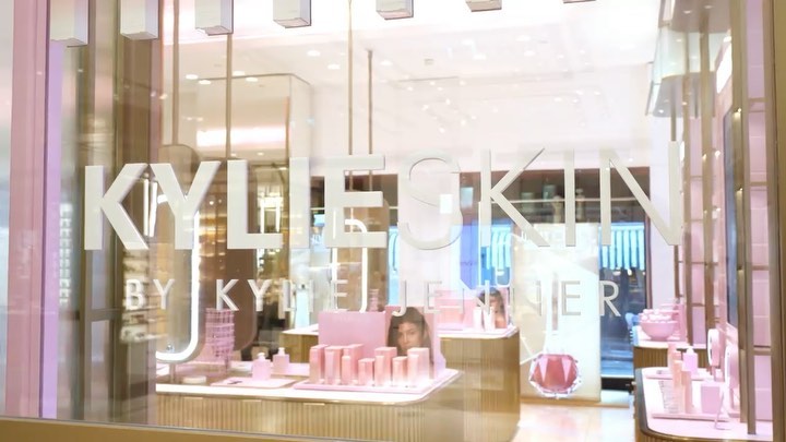 ahhh!!! so exciting seeing my @kylieskin displays come to life for @harrods and ...