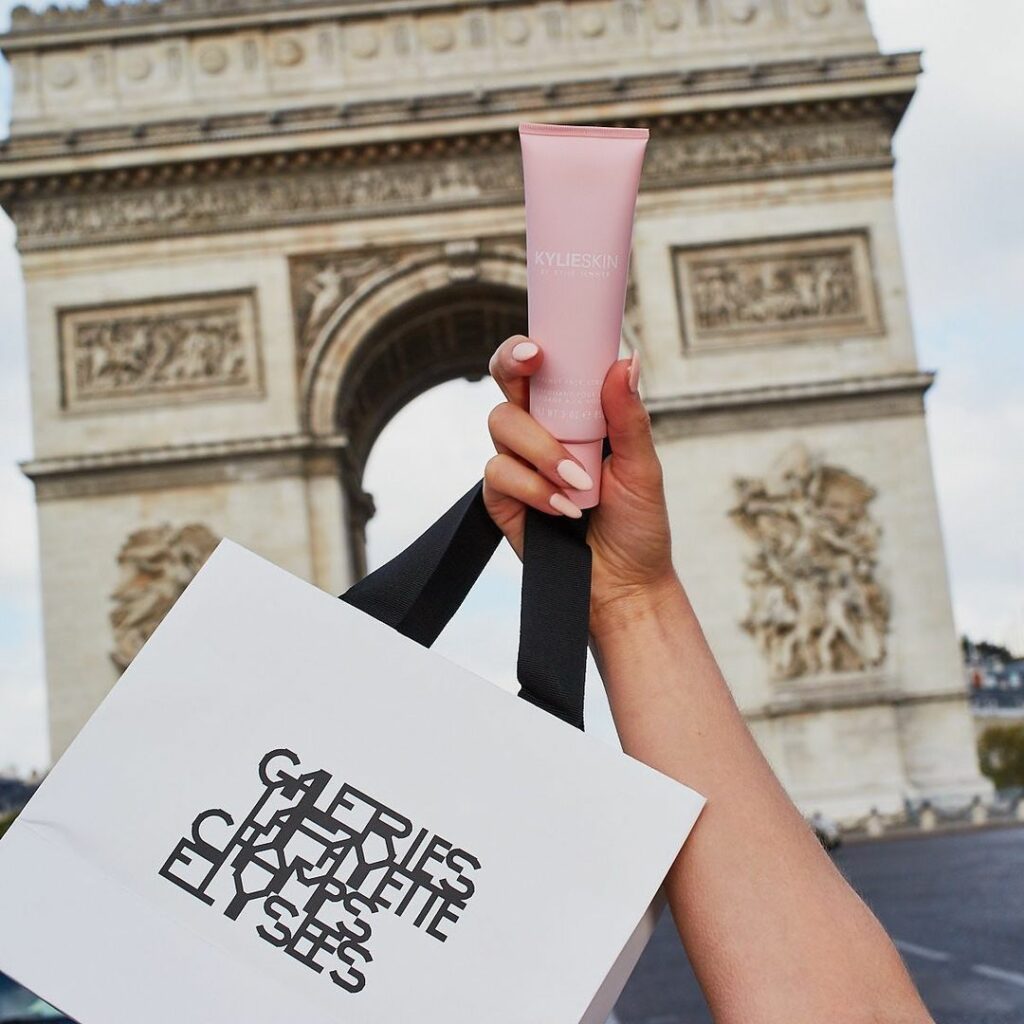 @kylieskin is launching in France at @galerieslafayette stores and online on Jan...
