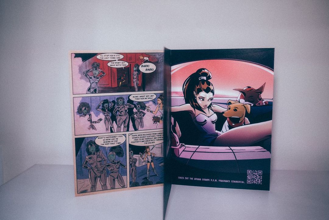 Ariana Grande limited edition rem and cloud + comic book bundles