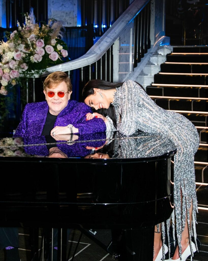 Dearest Elton, thank you for having me perform alongside you last night. A real ...