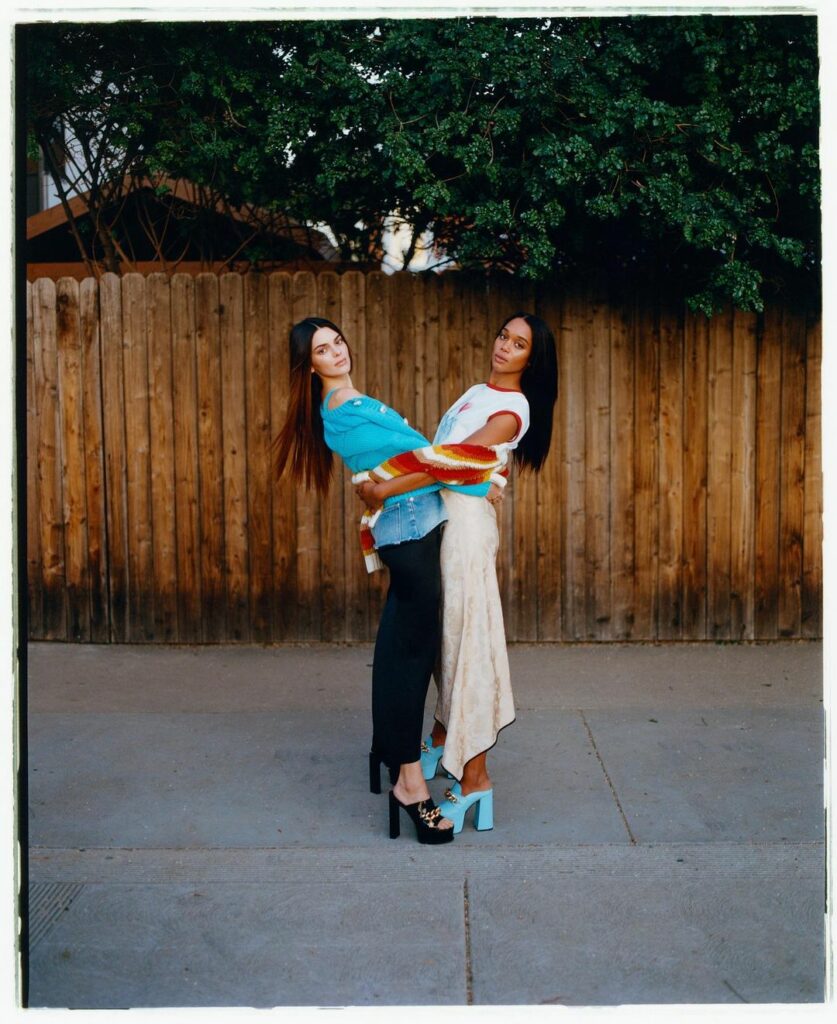 me and the most beautiful @lauraharrier for @voguemagazine by @joshuawoods...