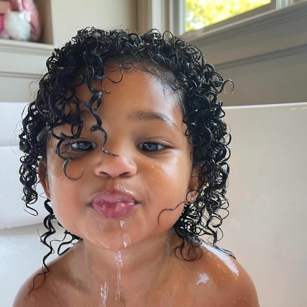 bath time with @kyliebaby...