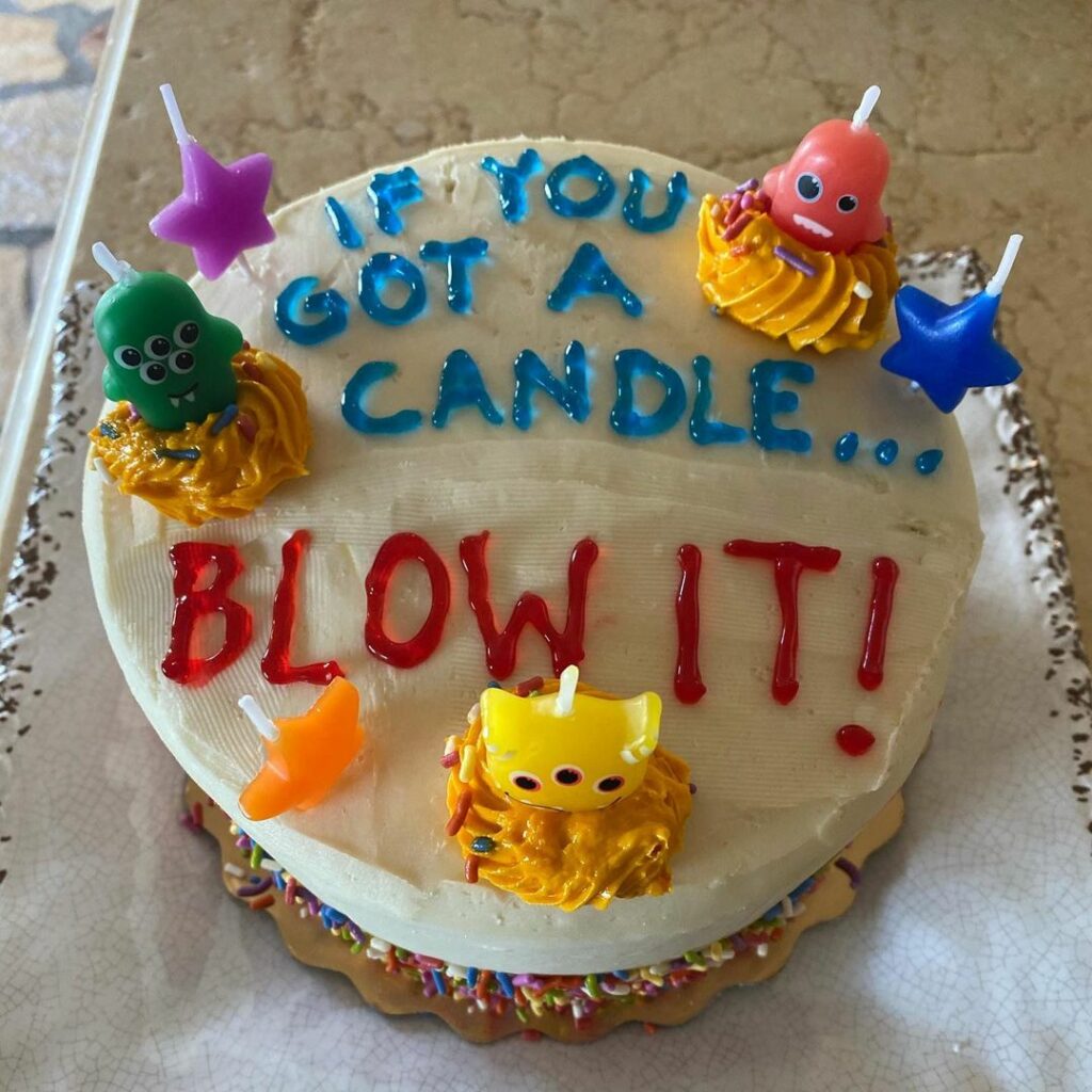“if you got a candle - blow it” and various other random things  ...