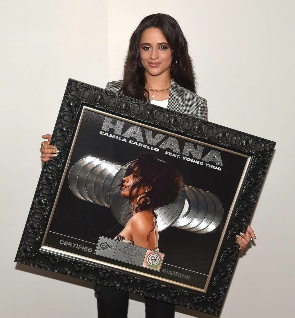 i am HONORED to be the first Hispanic female singer to earn a @riaa_awards Diamo...