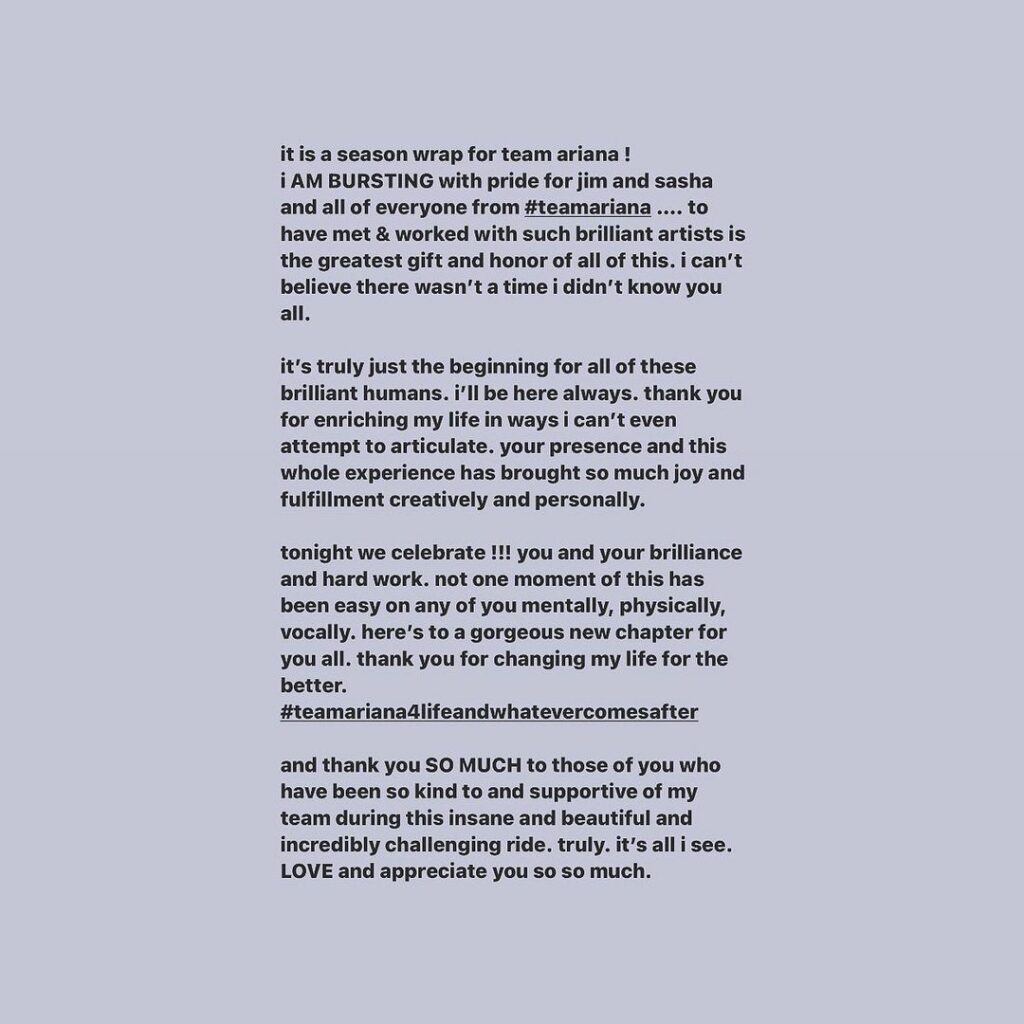 Ariana Grande: please do me a favor and follow these incredible artists to keep up with their w… please do me a favor and follow these incredible artists to keep up with their w...