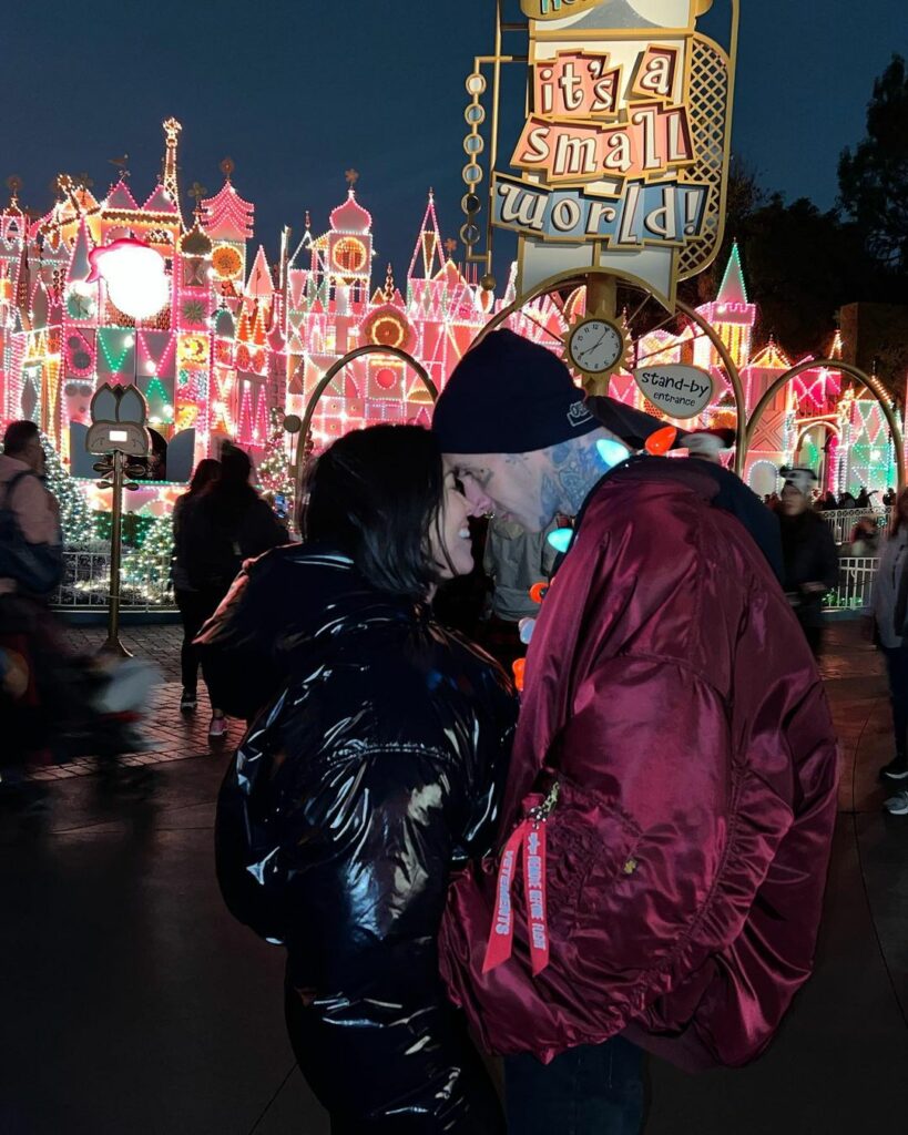 The happiest place on earth, in the rain at Christmas time ...