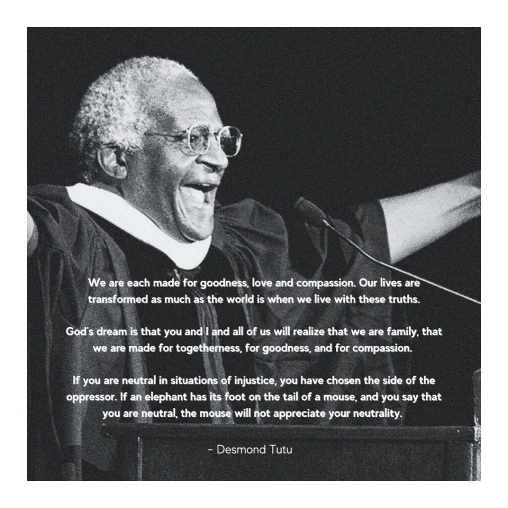 Emma Watson: and we say goodbye to yet another legend in 2021. desmond tutu your voice for ju… and we say goodbye to yet another legend in 2021. desmond tutu your voice for ju...