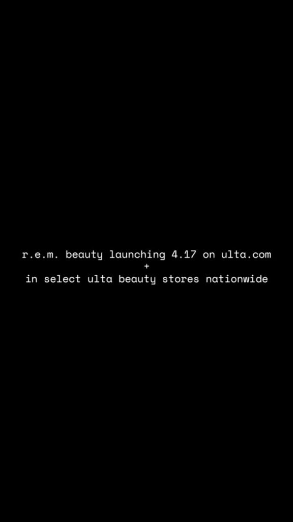 @r.e.m.beauty lands in @ultabeauty  4.17 :) ...