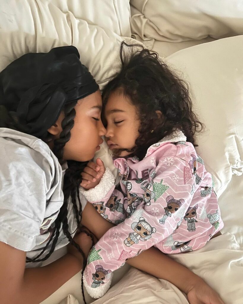 Woke up this morning to see my girls asleep in my bed like this! Nothing better!...