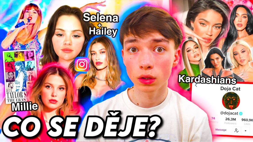 CO SE DĚJE S: Pád KARDASHIANS, Selena a Hailey, Millie Bobby Brown, Doja Cat, Taylor Swift, Billie CO SE DĚJE S: Pád KARDASHIANS, Selena a Hailey, Millie Bobby Brown, Doja Cat, Taylor Swift, Billie