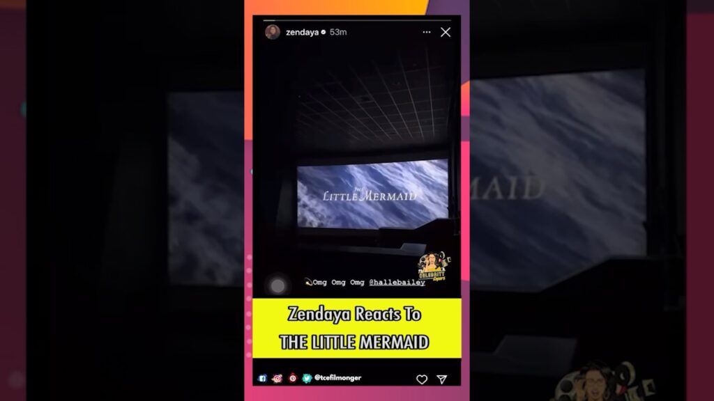 Zendaya & Kylie Jenner Reacts To The Little Mermaid😍