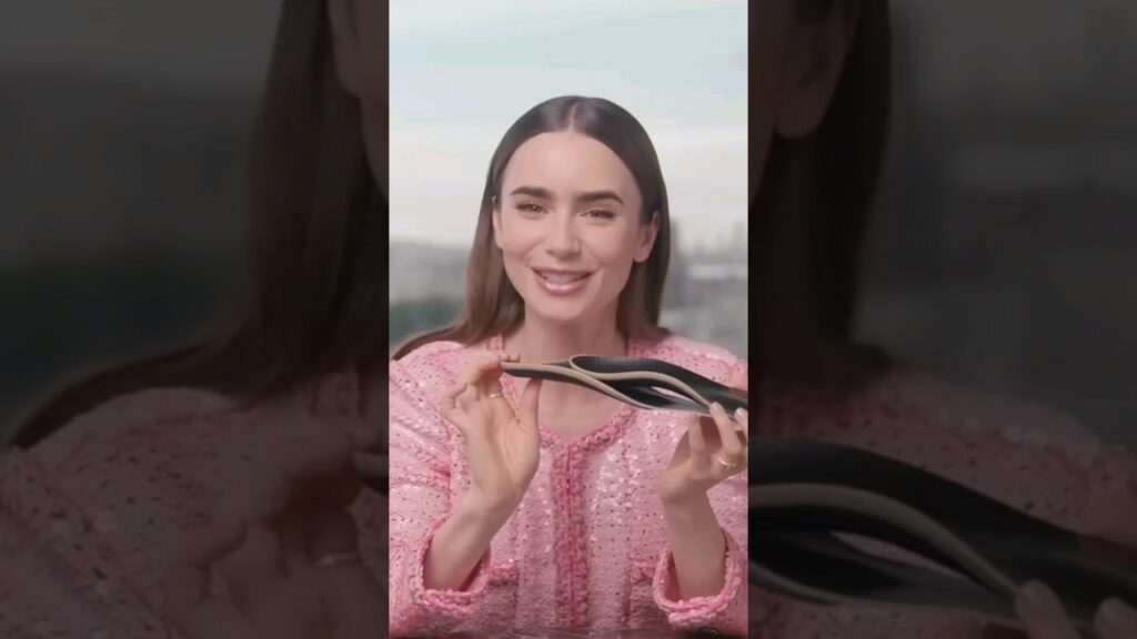 Why does Lily keep insoles in her bag | #lilycollins #viral #shorts #whatsinmybag #emilyinparis