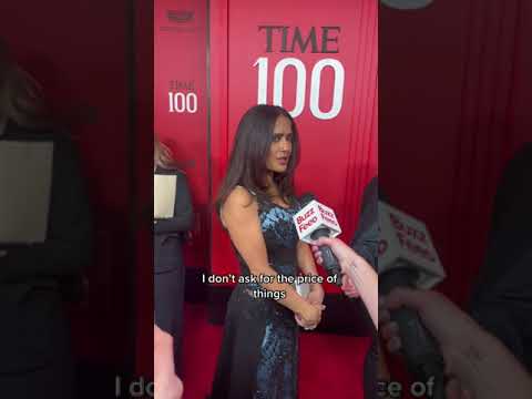 Salma Hayek had the best ANSWER to "What the most expensive thing you are wearing?" tiktok buzzfeed