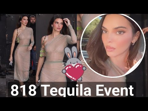 Kendall Jenner in Stylish Sheer Dress at 818 Tequila Event