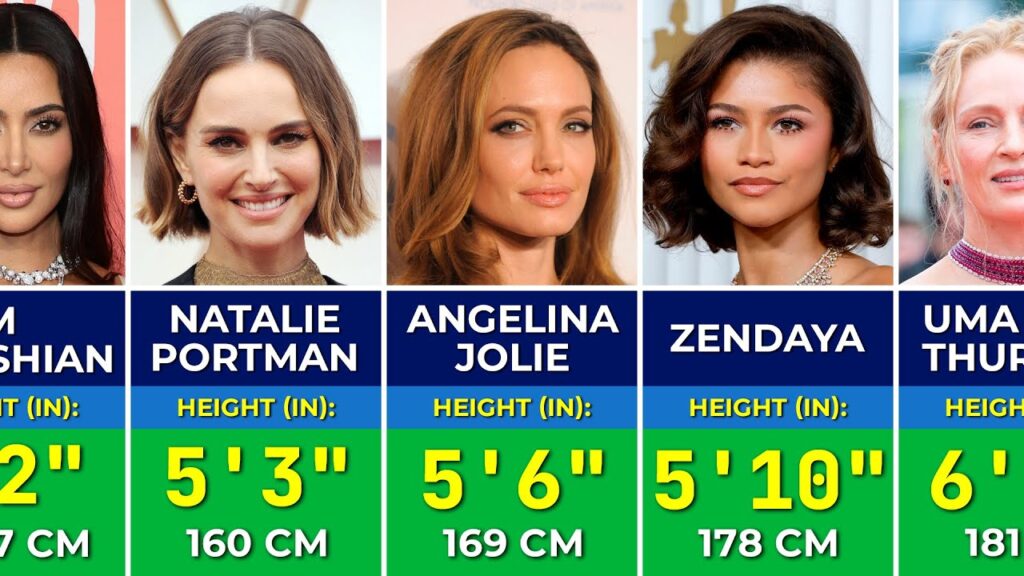 👧 Heights of Famous Hollywood Actresses in 2023 | Tallest and Shortest Actresses