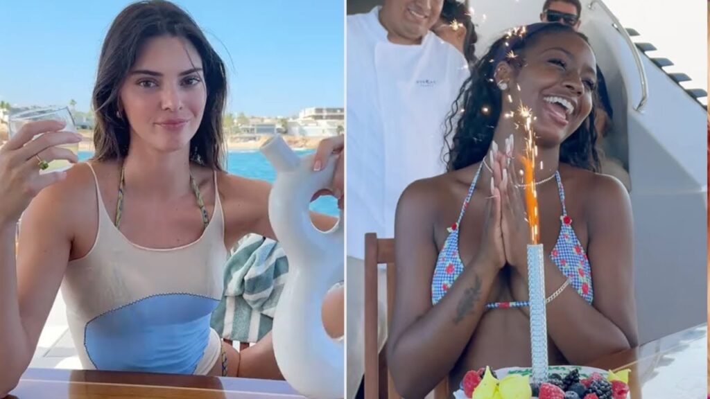 Kendall Jenner, Hailey Bieber, Lori Harvey and Justine Skye Go Yachting in Mexico