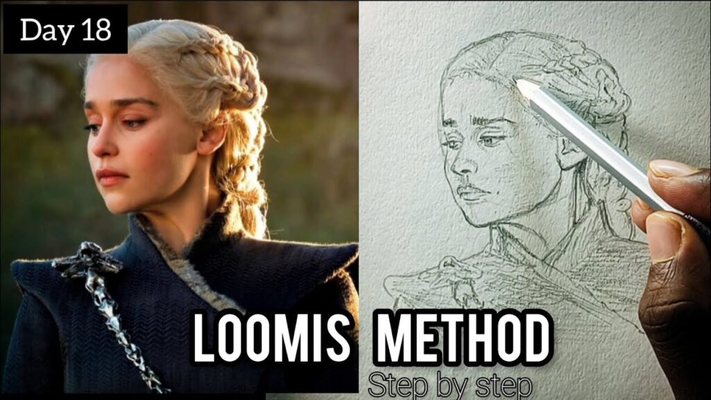 how to draw a portrait of Emilia Clarke step by step drawing tutorial #emiliaclarke