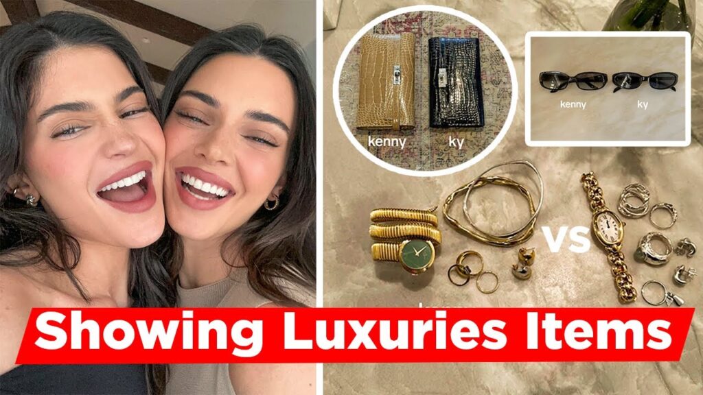 Kylie Jenner And Kendall Jenner Playing A Game Of Showing Their Luxuries Itams