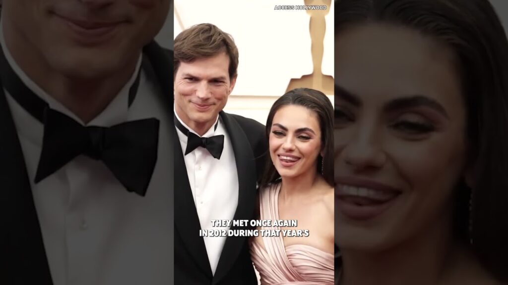 Mila Kunis And Ashton Kutcher Met On Set! 😱 #shorts