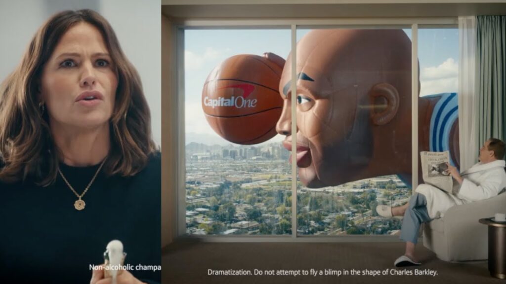 Capital One Commercial 2024 Charles Barkley, Jennifer Garner March Madness Ad Review