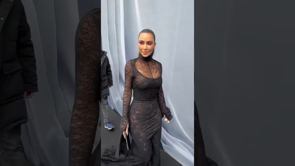 #kimkardashian at #balenciaga show 2024 #kendalljenner