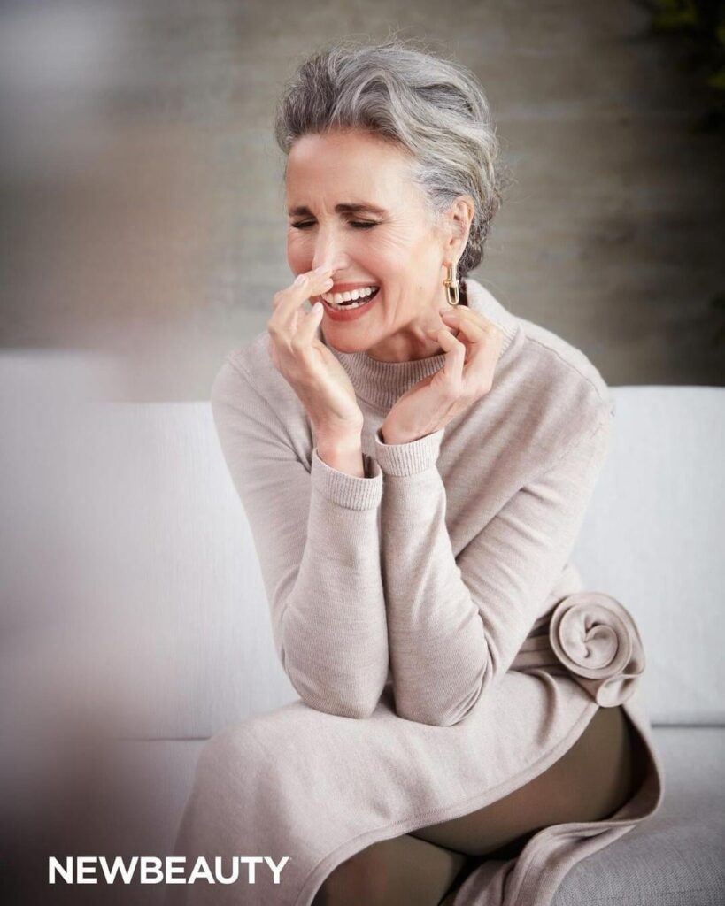 Andie MacDowell 📸 by John Russo for NewBeauty Magazine Spring/Summer 2024 (+ interview)