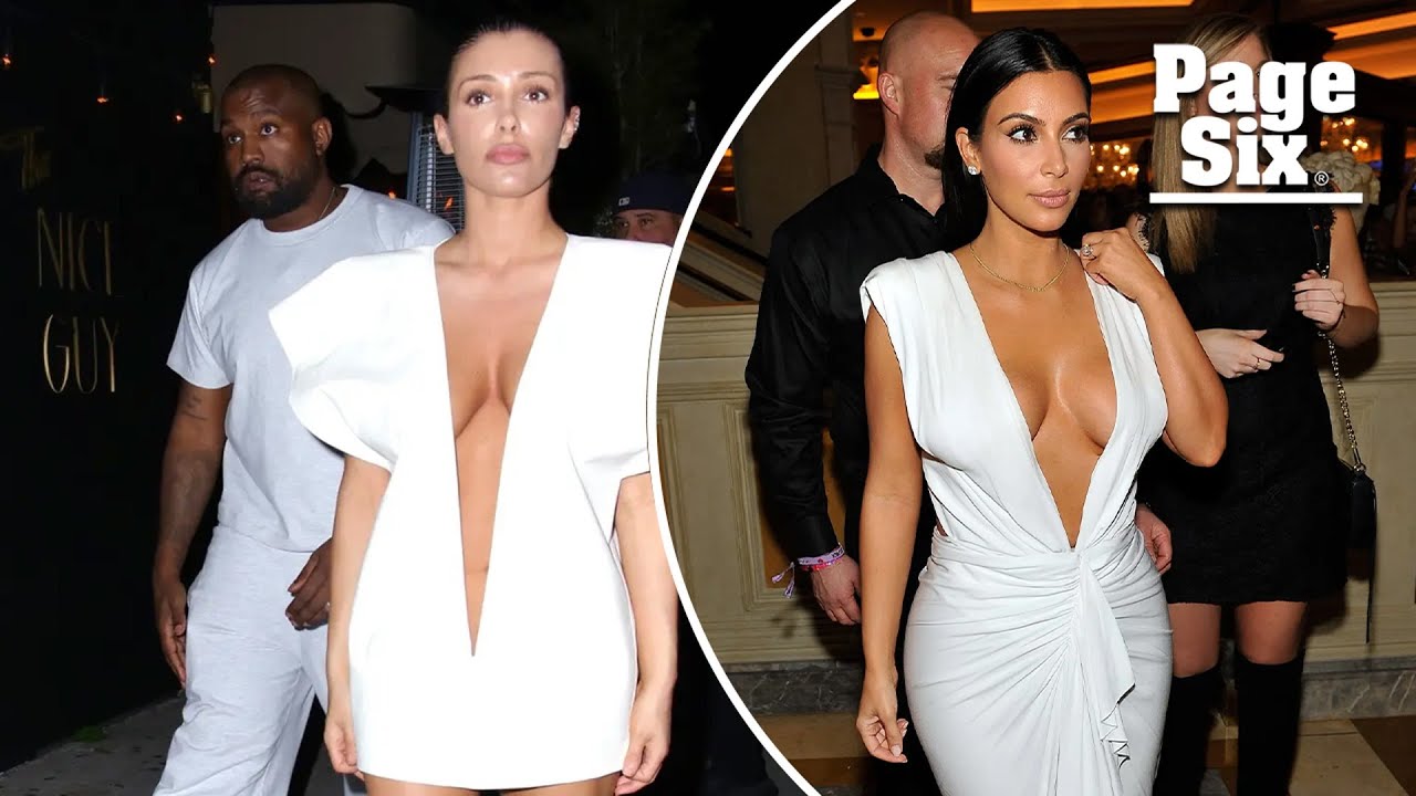 Bianca Censori channels Kanye West’s ex Kim Kardashian in plunging ...