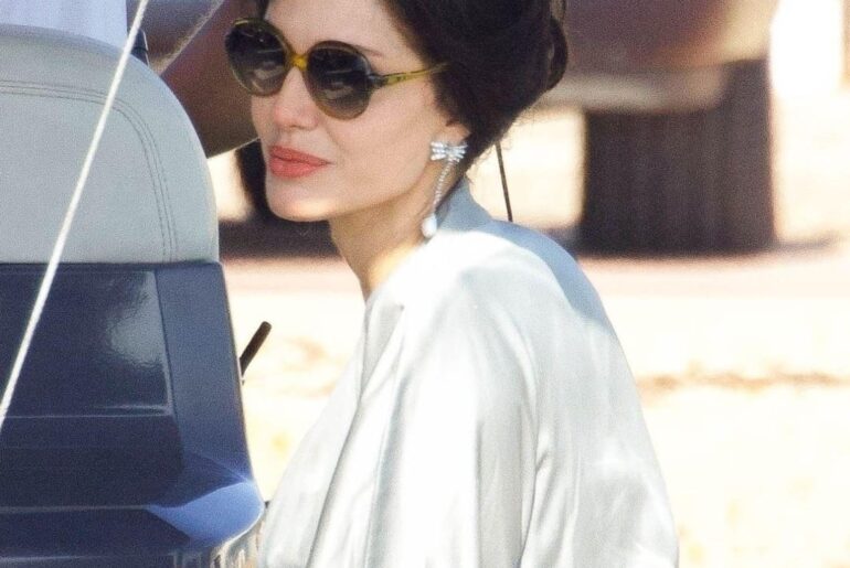 Angelina Jolie (and Maddox) on the set of her upcoming biopic ‘Maria’