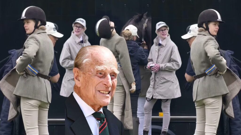 Lady Louise Windsor follows after prince Philip competes at the Windsor Park Carriage Driving Trials