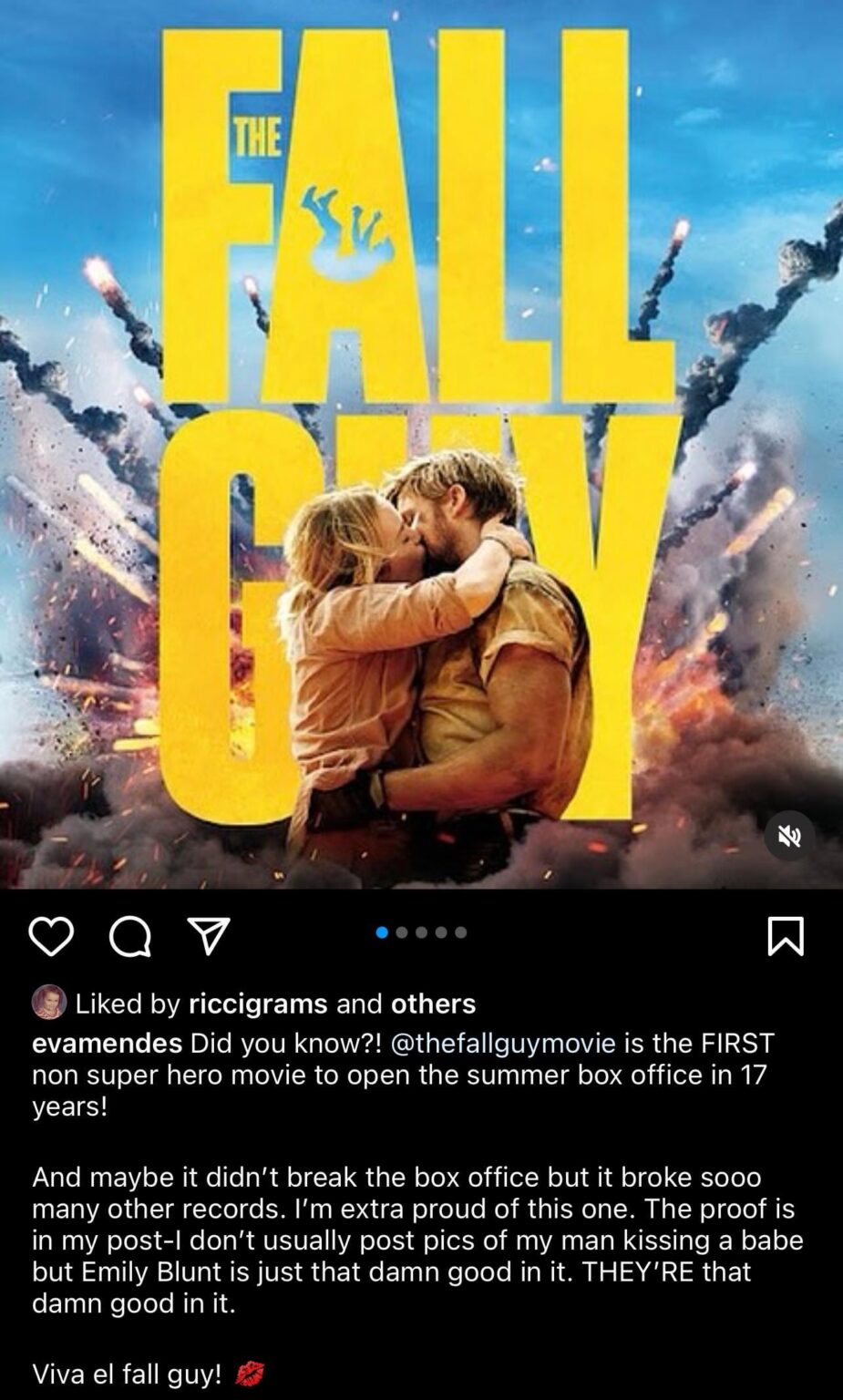 Eva Mendes continuing to hype up Ryan Gosling’s ‘The Fall Guy’ (even if “maybe it didn’t break the box office”) Eva Mendes continuing to hype up Ryan Gosling’s ‘The Fall Guy’ (even if “maybe it didn’t break the box office”)