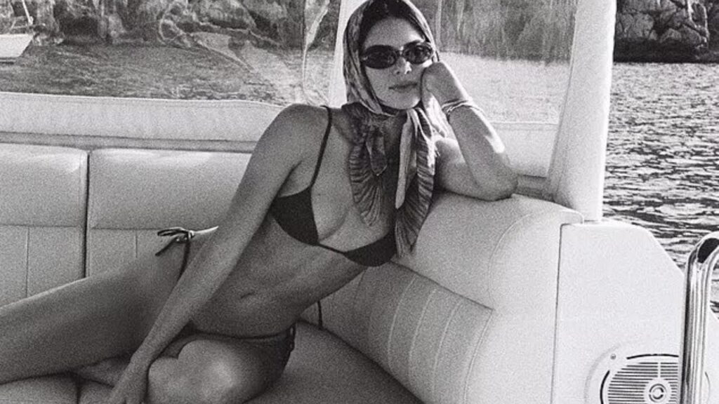 Kendall Jenner Stuns in Tiny Bikini on Yacht Kendall Jenner Stuns in Tiny Bikini on Yacht
