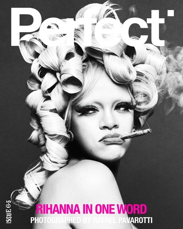 Rihanna on the cover of Perfect Magazine issue 6.5. Photographed by Rafael Pavarotti