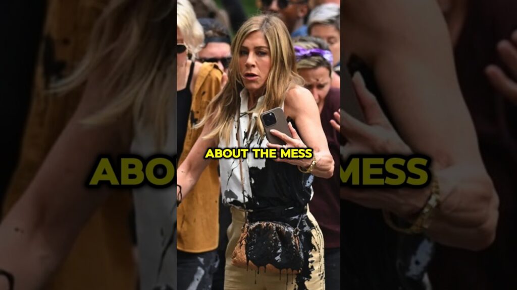 Video: Jennifer Aniston gets oil thrown at her on ‘The Morning Show’