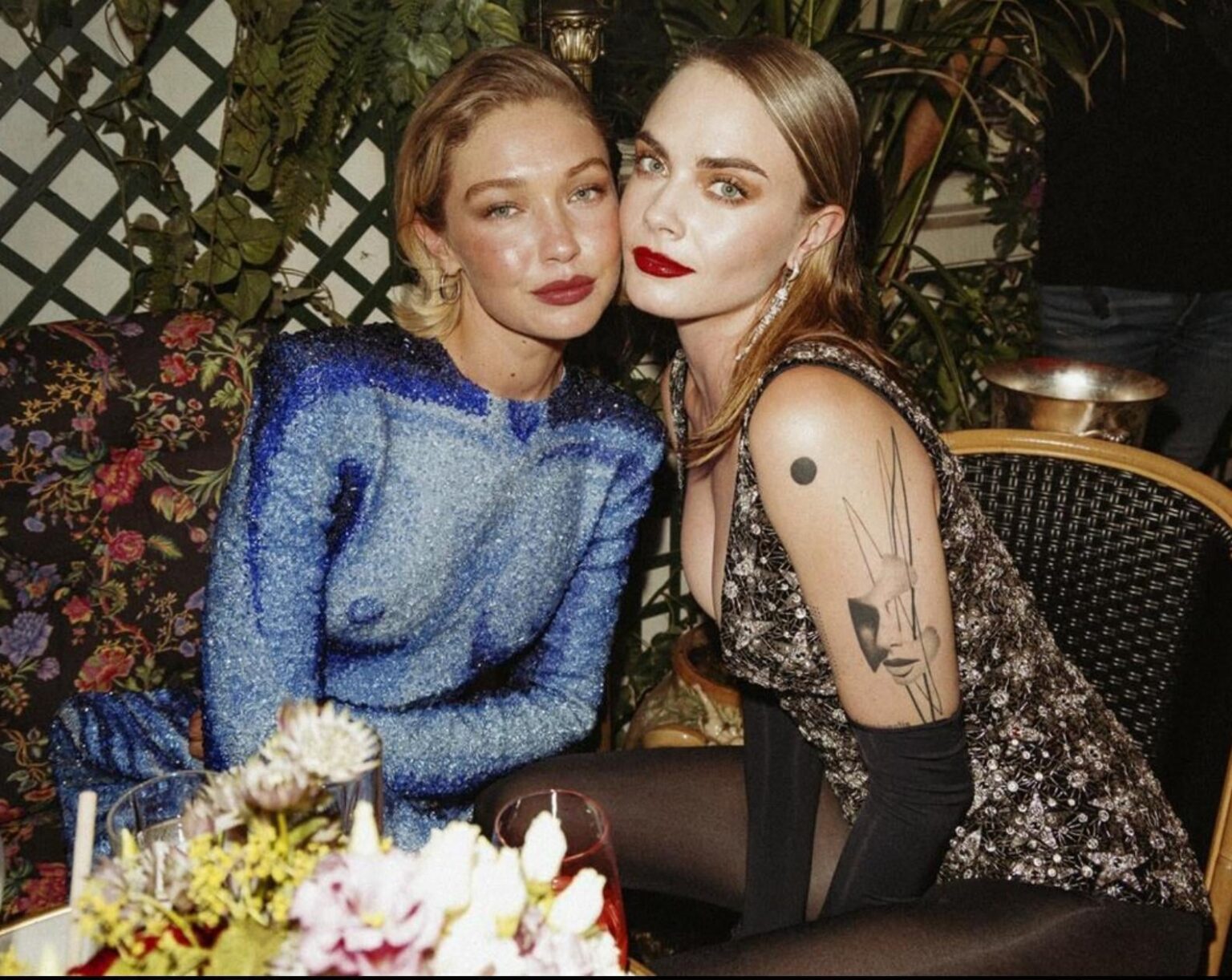 Cara Delevingne and Gigi Hadid.