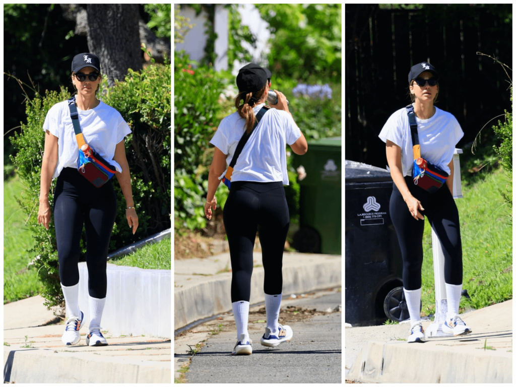 Jessica Alba Exercising with a walk through Beverly Hills 7-5-24 - X-3.1