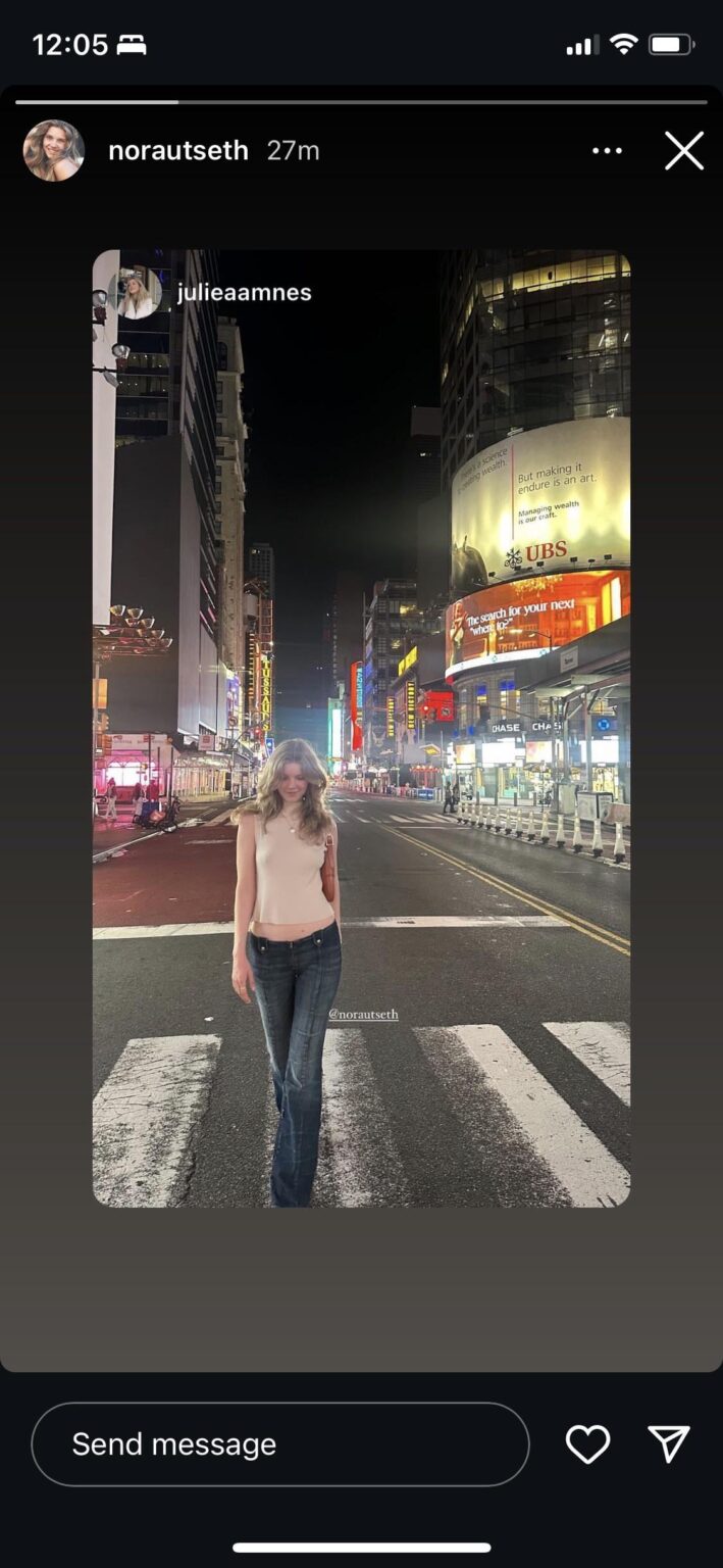 Nora in Times Square