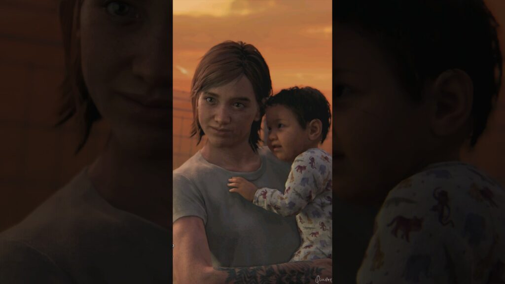 The Loveliest Moment Of Ellie And JJ At The Farm - The Last Of Us Part 2 Remastered PS5 #shorts