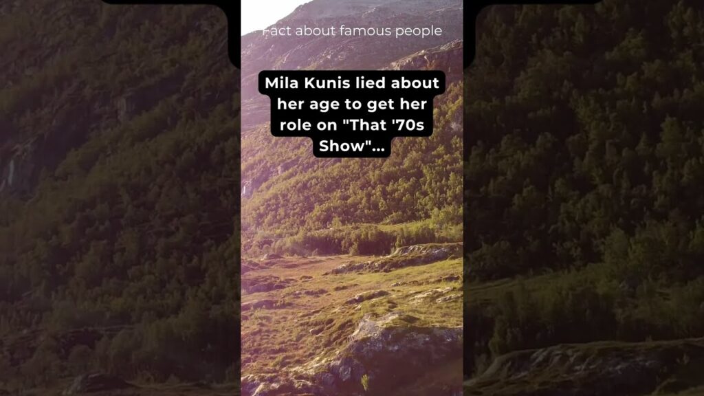 Mila Kunis lied about her age #Shorts #Short #MilaKunis Mila Kunis lied about her age #Shorts #Short #MilaKunis