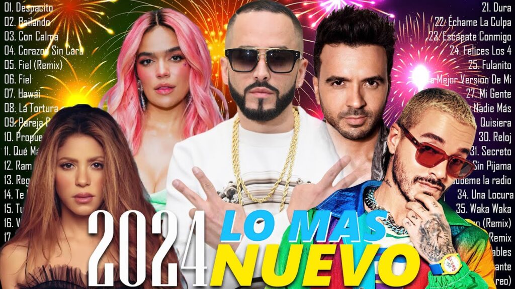 Sebastián Yatra, Manuel Turizo, Maluma, KAROL G, Shakira, Luis Fonsi, Enrique Iglesias, J Balvin,...