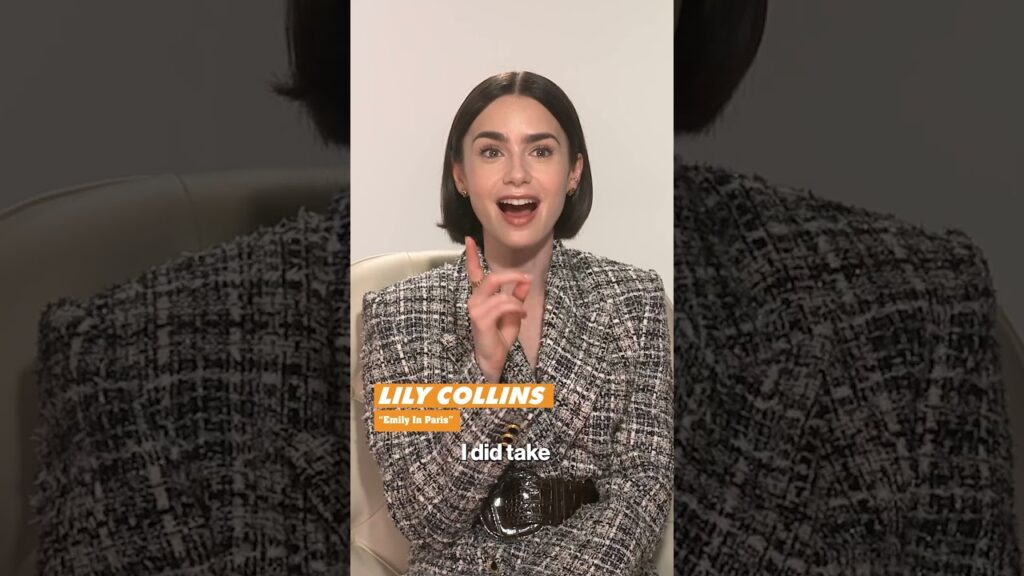 Lily Collins Reveals The Season 4 Outfit She Stole From 'Emily in Paris' Set #shorts