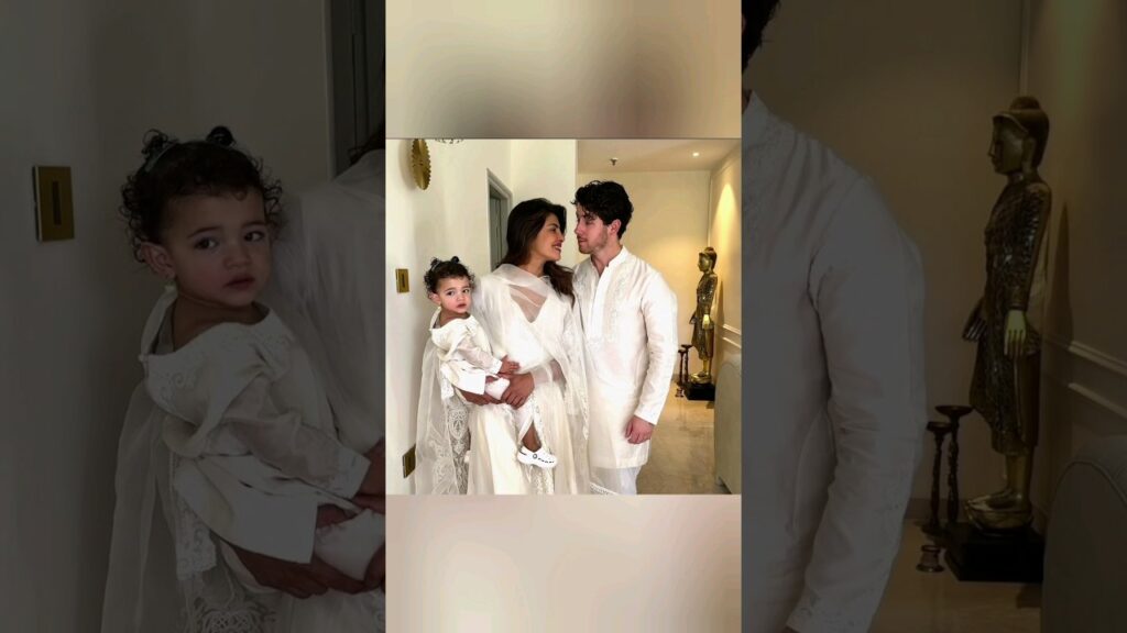🎀Priyanka Chopra daughter and her husband Nick Jonas looking happy family💖#shorts#priyankachopra