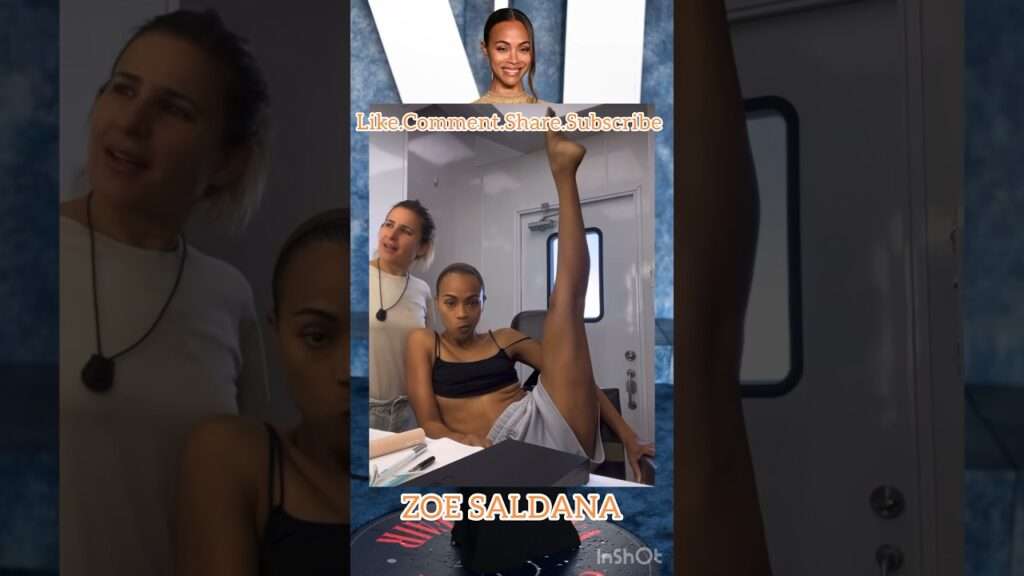 ZOE SALDANA SHOWING OFF! #share #like #watch
