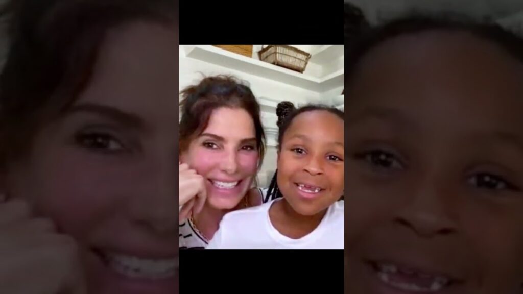 Sandra Bullock have a beautiful family with two children #celebrityfamily #sandrabullock
