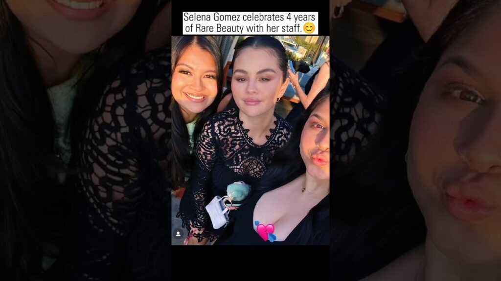 Selena Gomez hosting special party for Rare Beauty😊💖#selenagomez #shorts #rarebeauty #fyp