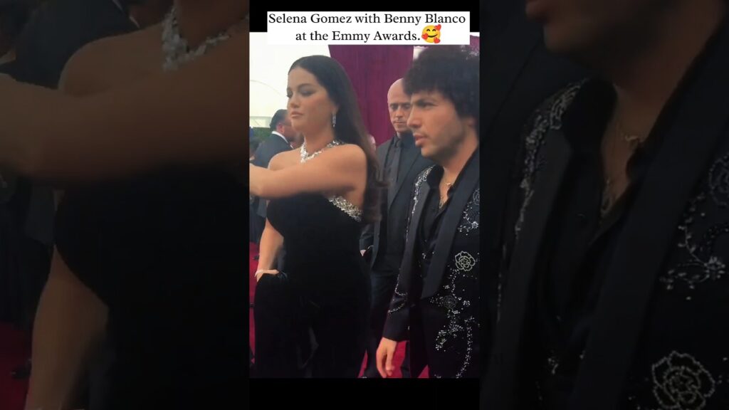 Selena and Benny at the EMMY Awards💖#selenagomez #shorts #bennyblanco #couple #emmys #emmys2024 #fyp