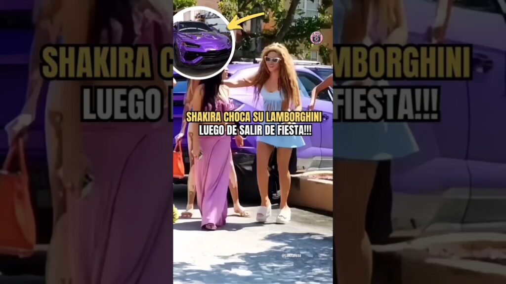 SHAKIRA choca su Lamborghini tras de salir de fiesta con sus amigas, pero es una escena de su video SHAKIRA choca su Lamborghini tras de salir de fiesta con sus amigas, pero es una escena de su video