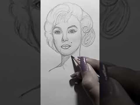 Marilyn Monroe potrait shorts #potrait #marilynmonroeart #shorts